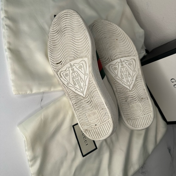 Gucci Men's Ace Leather Sneaker Size 6 - Picture 7 of 10